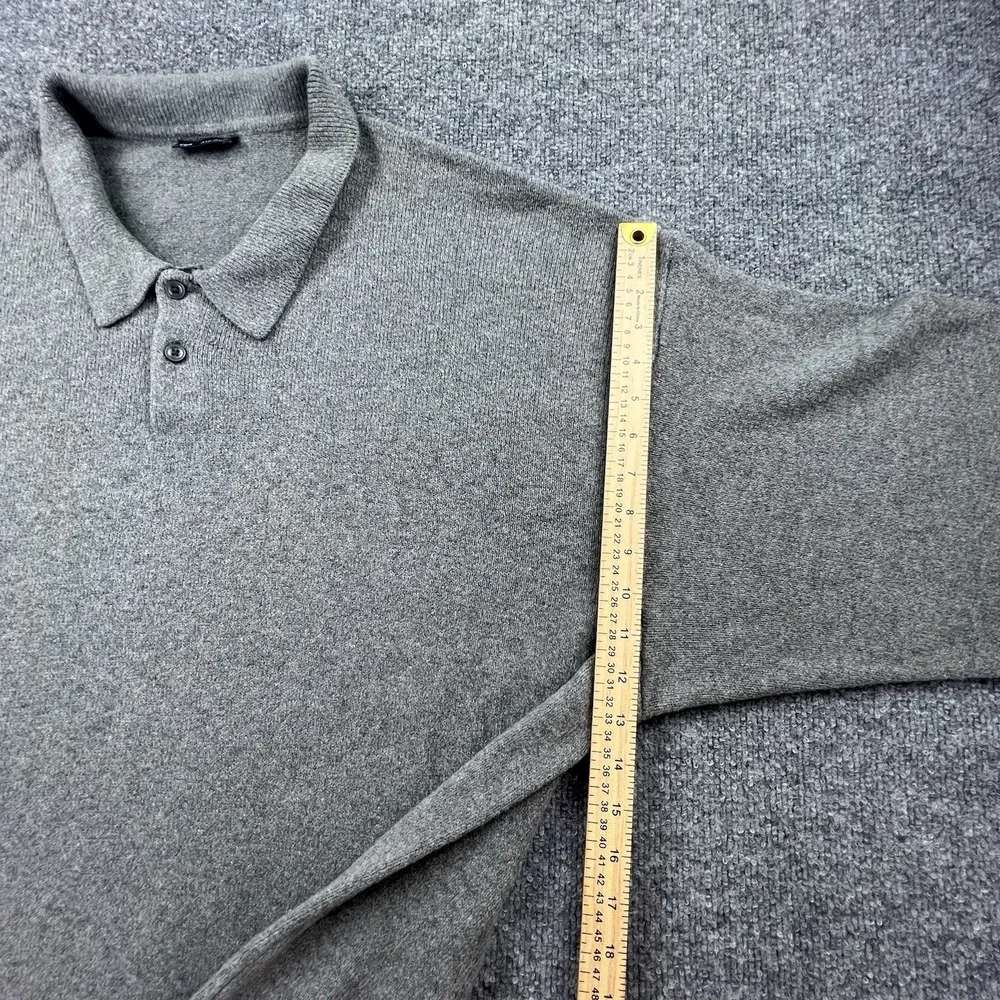 GAP XXXL Sweater Lot 2 Polo Collar Knit Pullovers Blue Gray‎ Cotton Blend